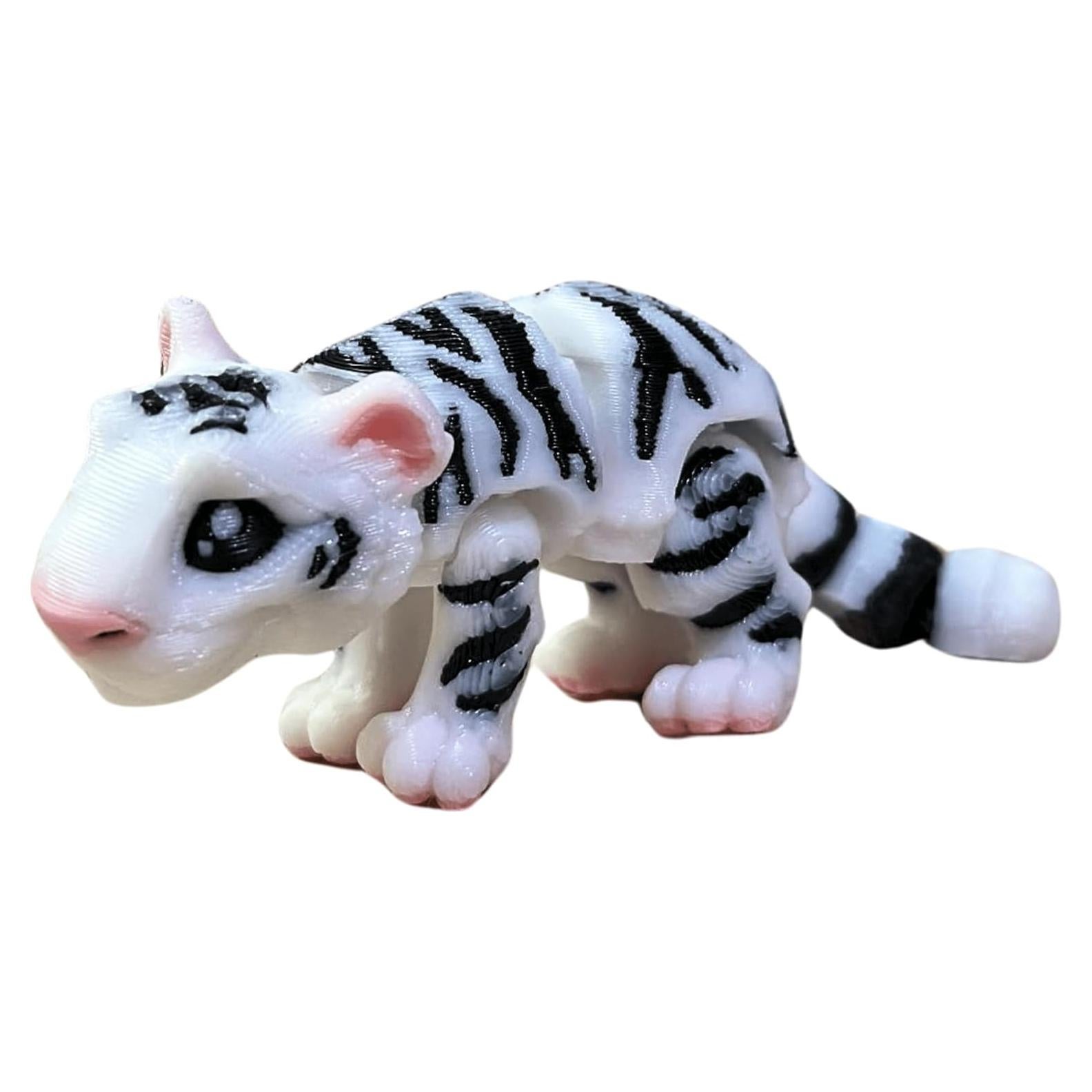 Mini Tigre Articulado Impreso en 3D Lukes Lizards 7.62cm