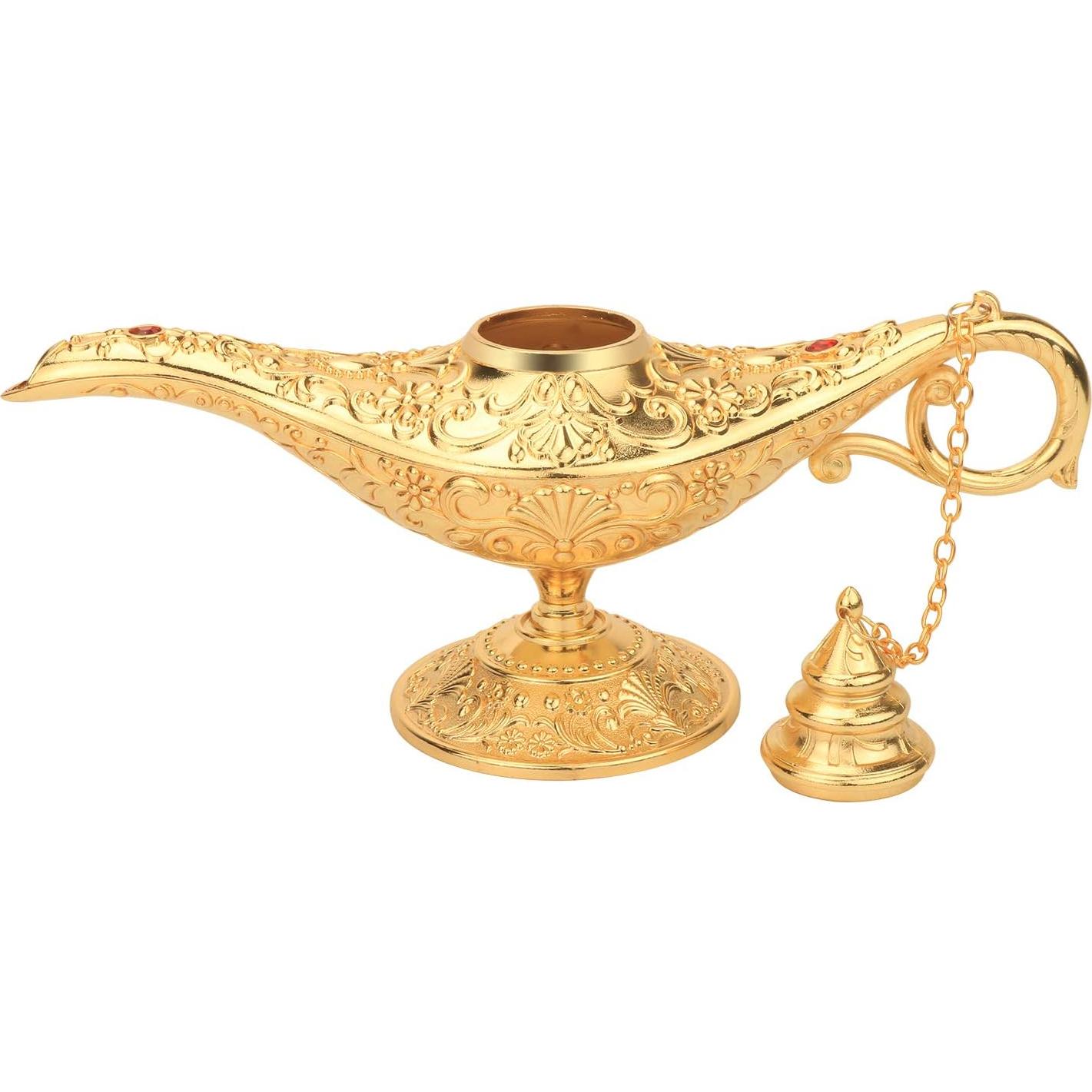 Lámpara Mágica Genio Aladino LAUYOO Decorativa 21x11.3cm