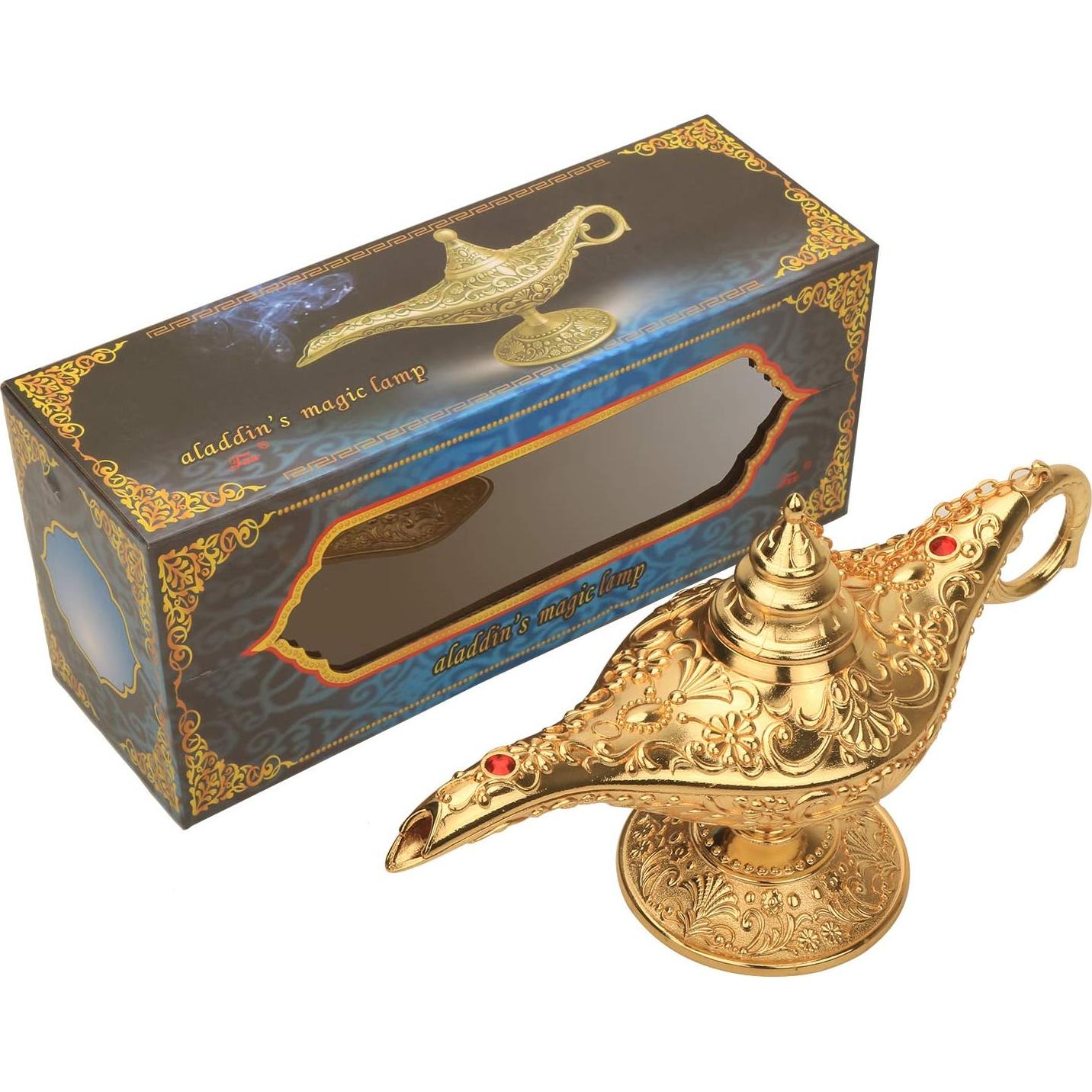 Lámpara Mágica Genio Aladino LAUYOO Decorativa 21x11.3cm