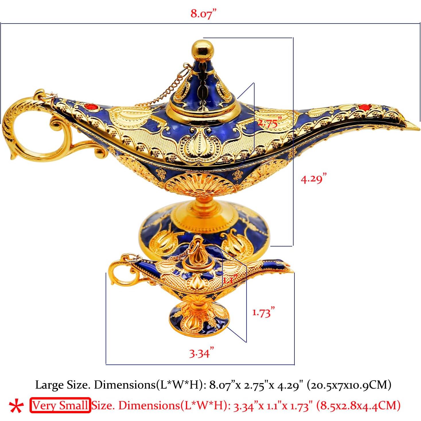 Paquete de 12 Lámparas Mágicas Aladino Hsiwto - Decoración Azul