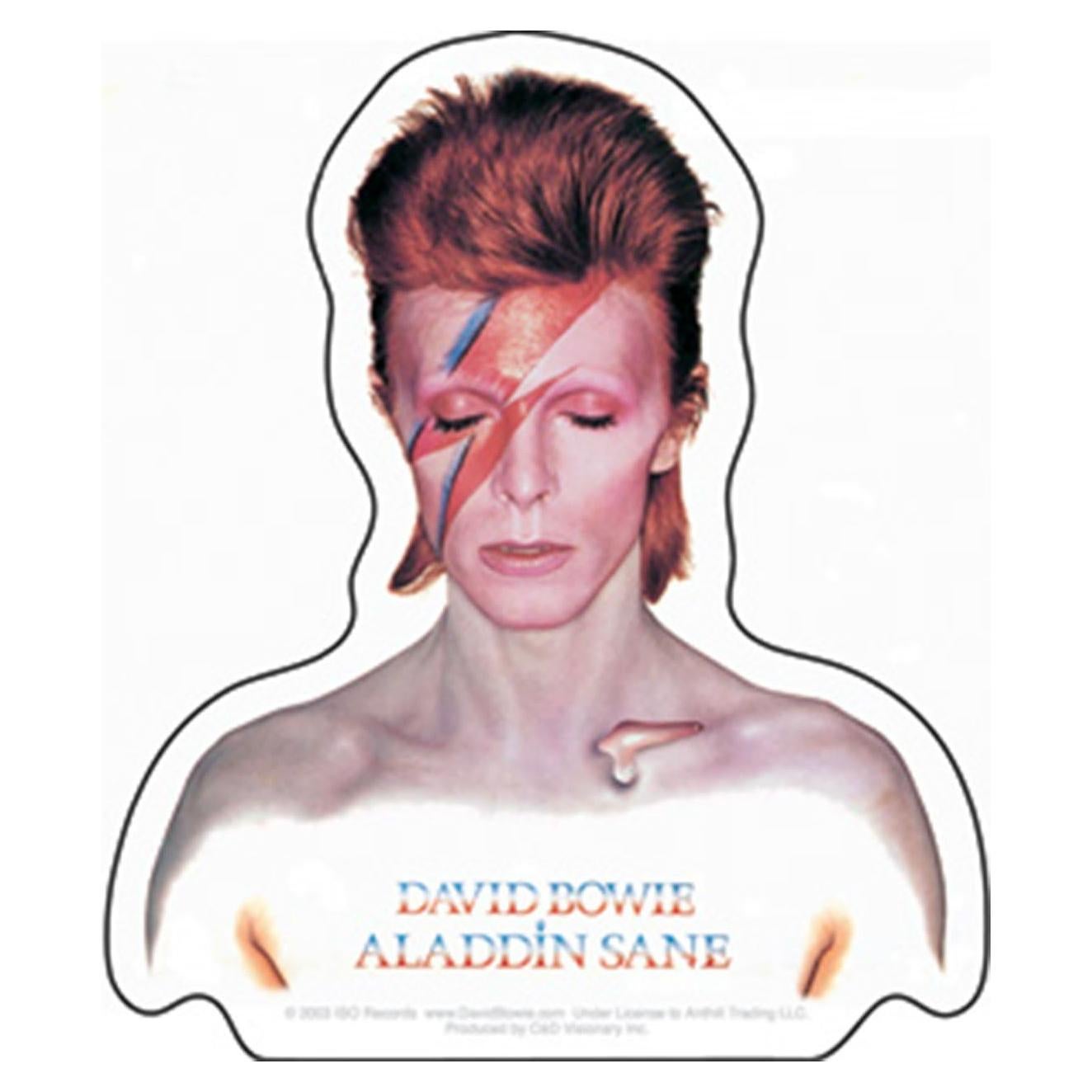 Sticker David Bowie Aladino C&D Visionary 10.16x8.89cm
