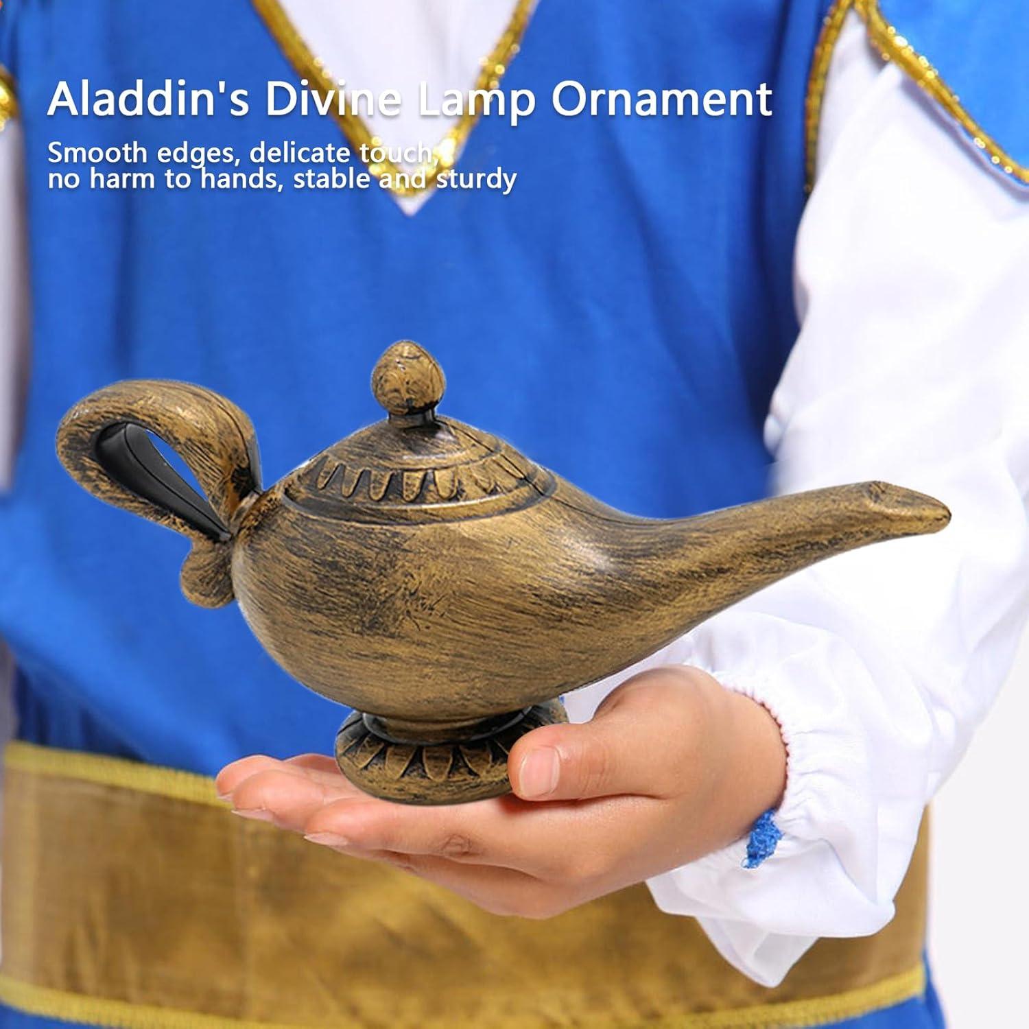 Lámpara de Aceite Árabe Vintage Lifenanny 22x7x10.5cm Oro