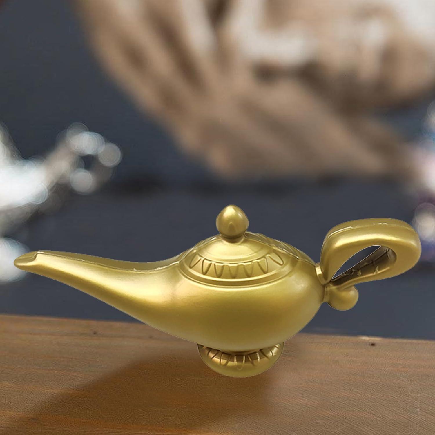 Lámpara de Aceite Árabe Vintage Lifenanny 22x7x10.5cm Oro