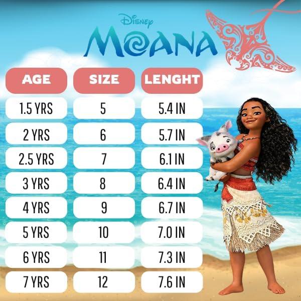 Zapatillas Moana Disney para Niñas Pequeñas con Correa Pua HeiHei