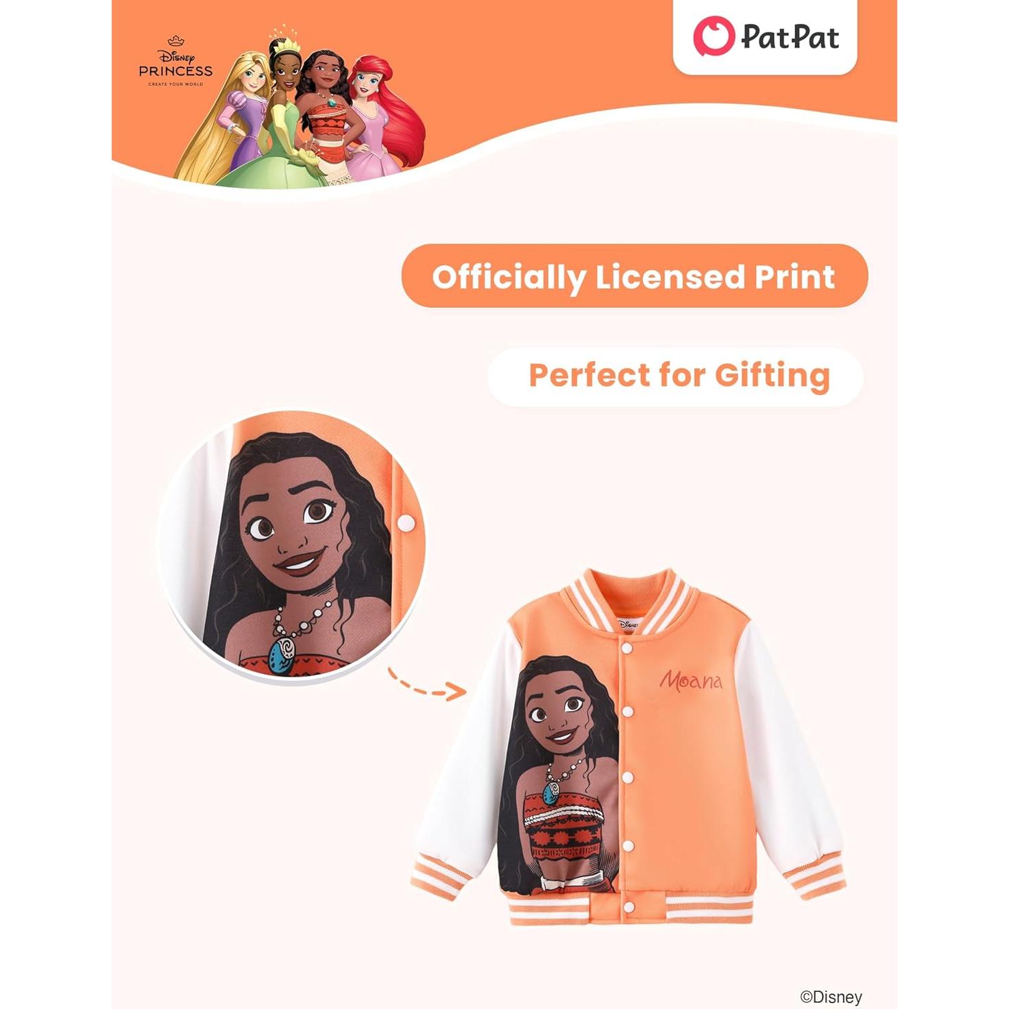 Chaqueta Ligera Disney Princesa Moana para Niñas 2-6 Años