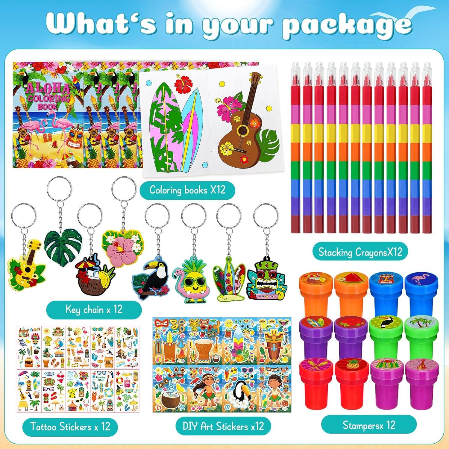 Favoritos de Fiesta Hawaiana Luau Cinrobiye 72 Piezas