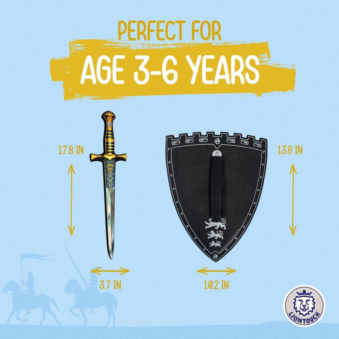 Liontouch Espada y Escudo Rey para Niños 3-6 Años - Juguete de Imaginación en Espuma