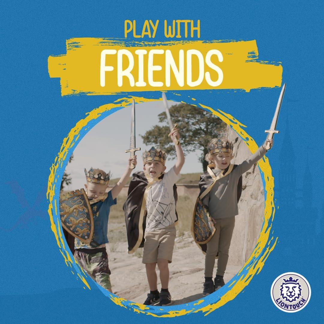 Liontouch Espada y Escudo Rey para Niños 3-6 Años - Juguete de Imaginación en Espuma