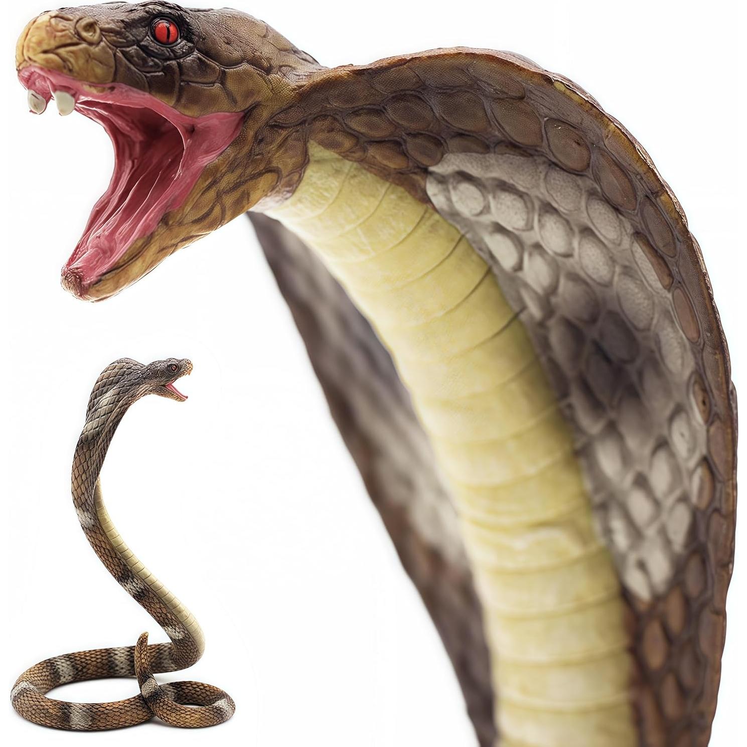 Figurita Cobra Rey Gemini&Genius - Juguete de Serpiente 16.5 cm