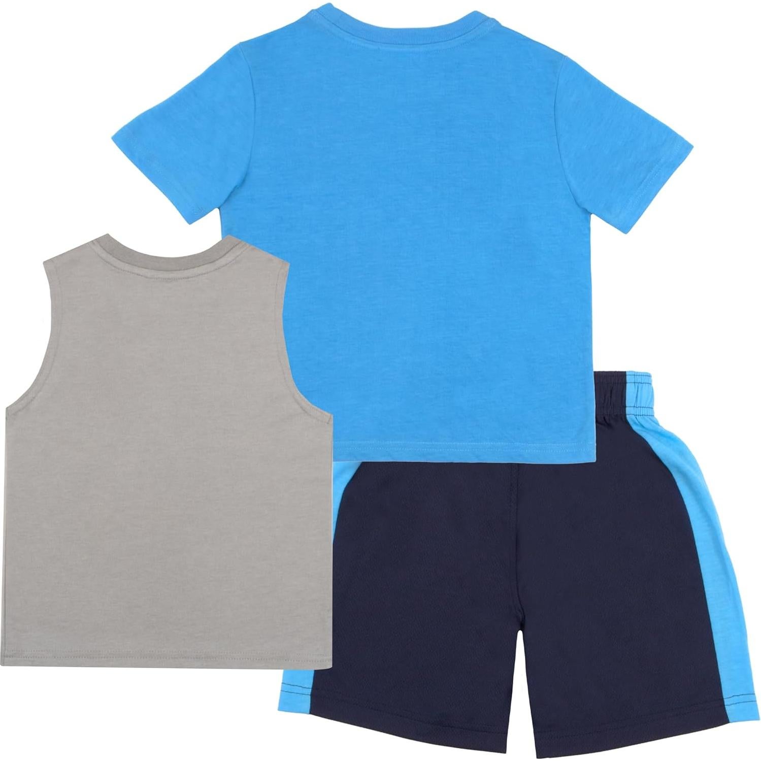 Conjunto Corto 3 Piezas Mickey Mouse Niños 3T Azul Cielo