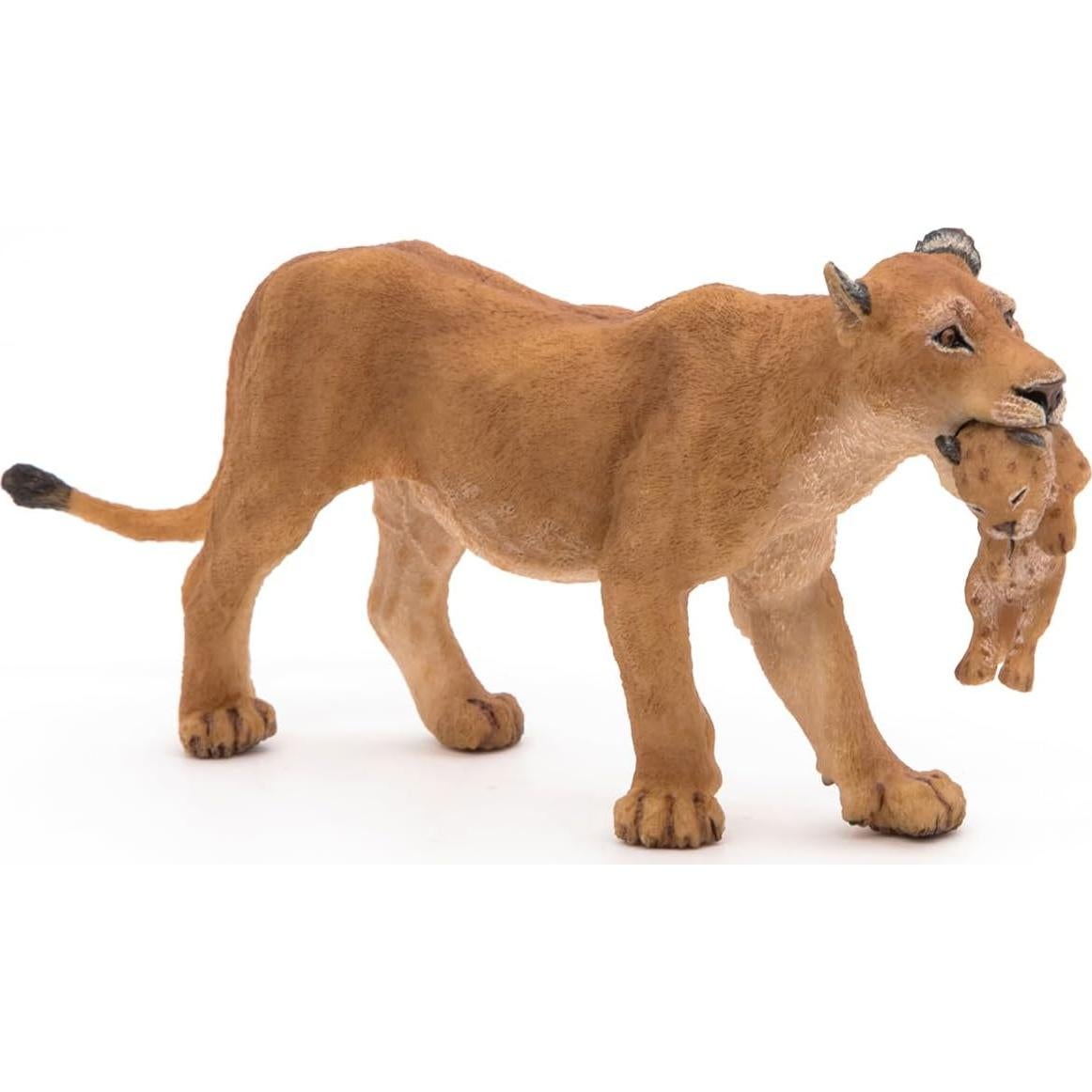 Figura de Leona con Cachorro Papo, 6.5cm, Multicolor