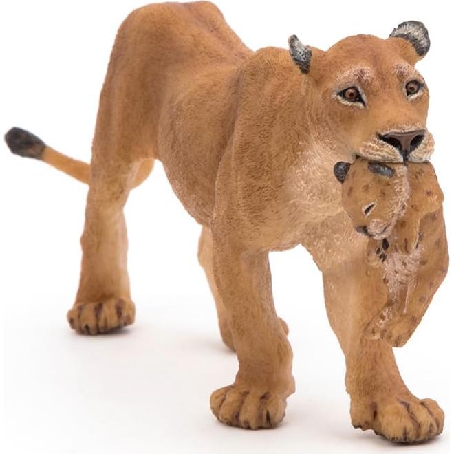 Figura de Leona con Cachorro Papo, 6.5cm, Multicolor