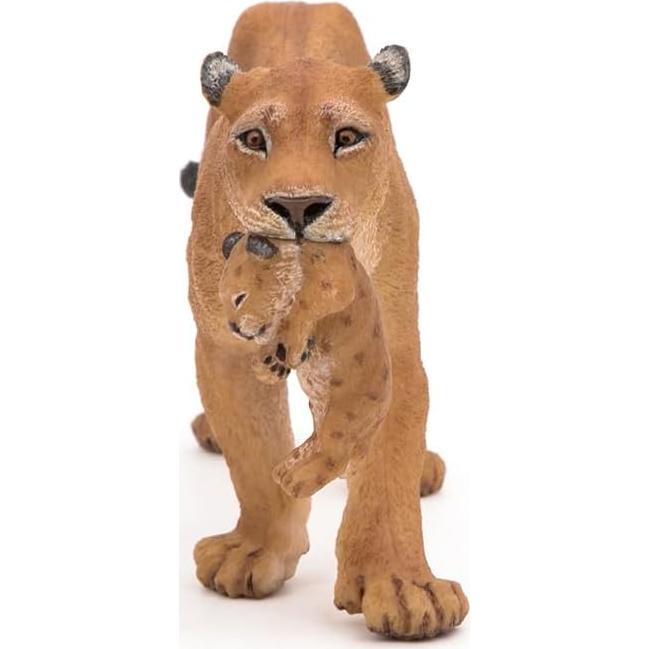 Figura de Leona con Cachorro Papo, 6.5cm, Multicolor