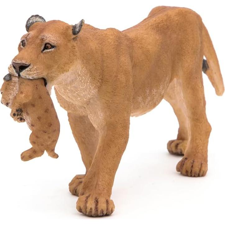 Figura de Leona con Cachorro Papo, 6.5cm, Multicolor