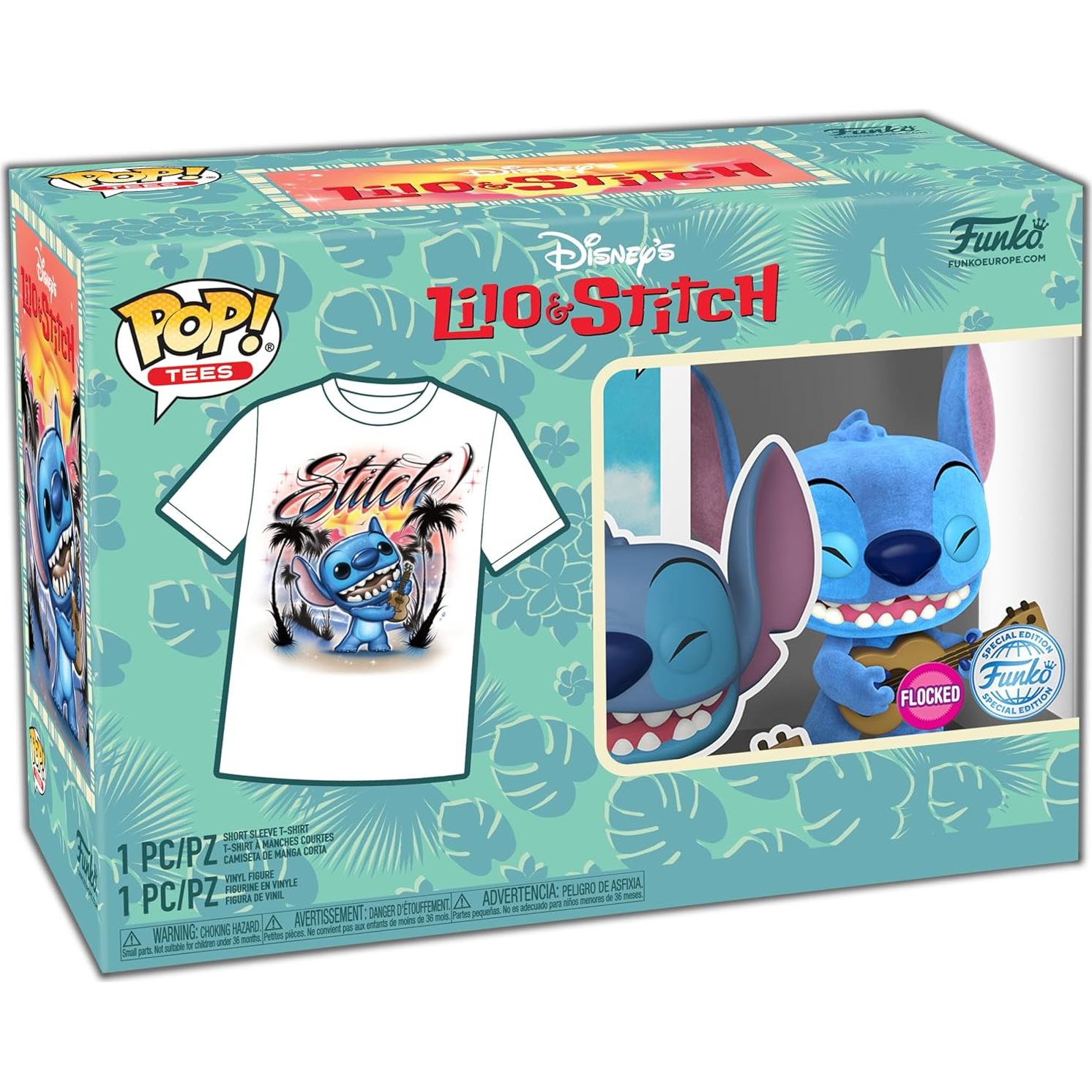 Set Funko Pop! Lilo y Stitch Ukelele + Camiseta Unisex S