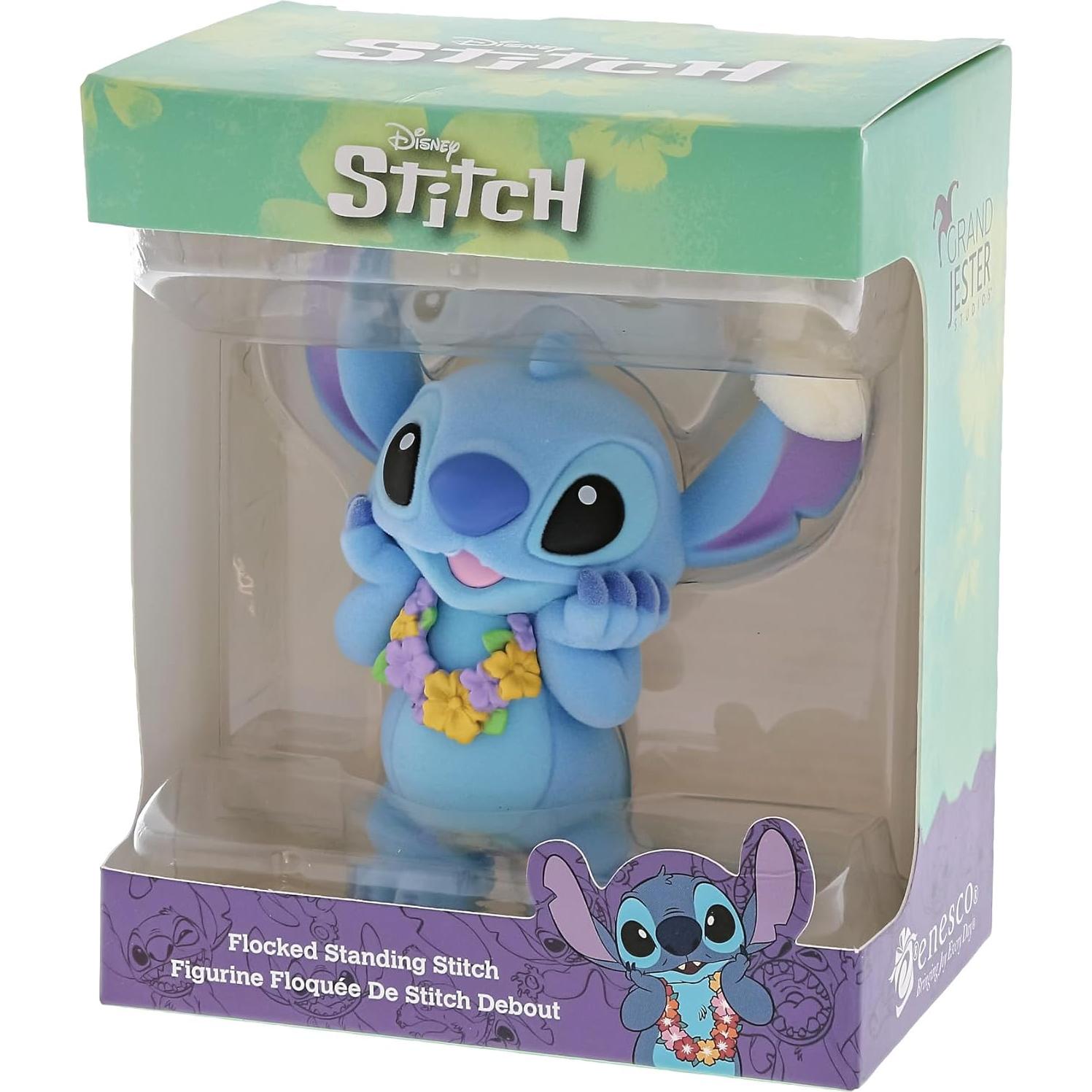 Figurita Enesco Grand Jester Studios Stitch 8.9 cm Aterciopelada