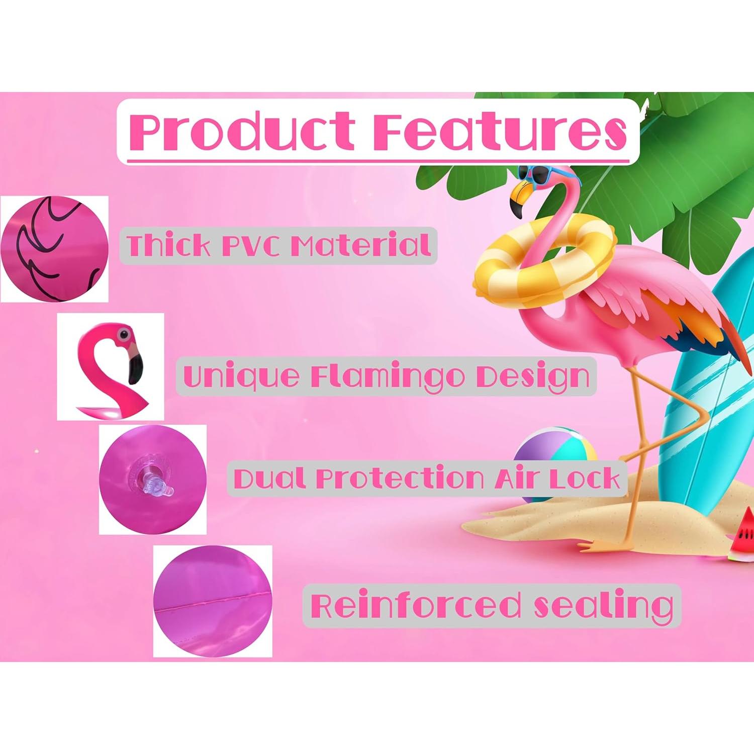 Flotador Inflable de Flamenco GiftExpress 121.92 cm Rosa