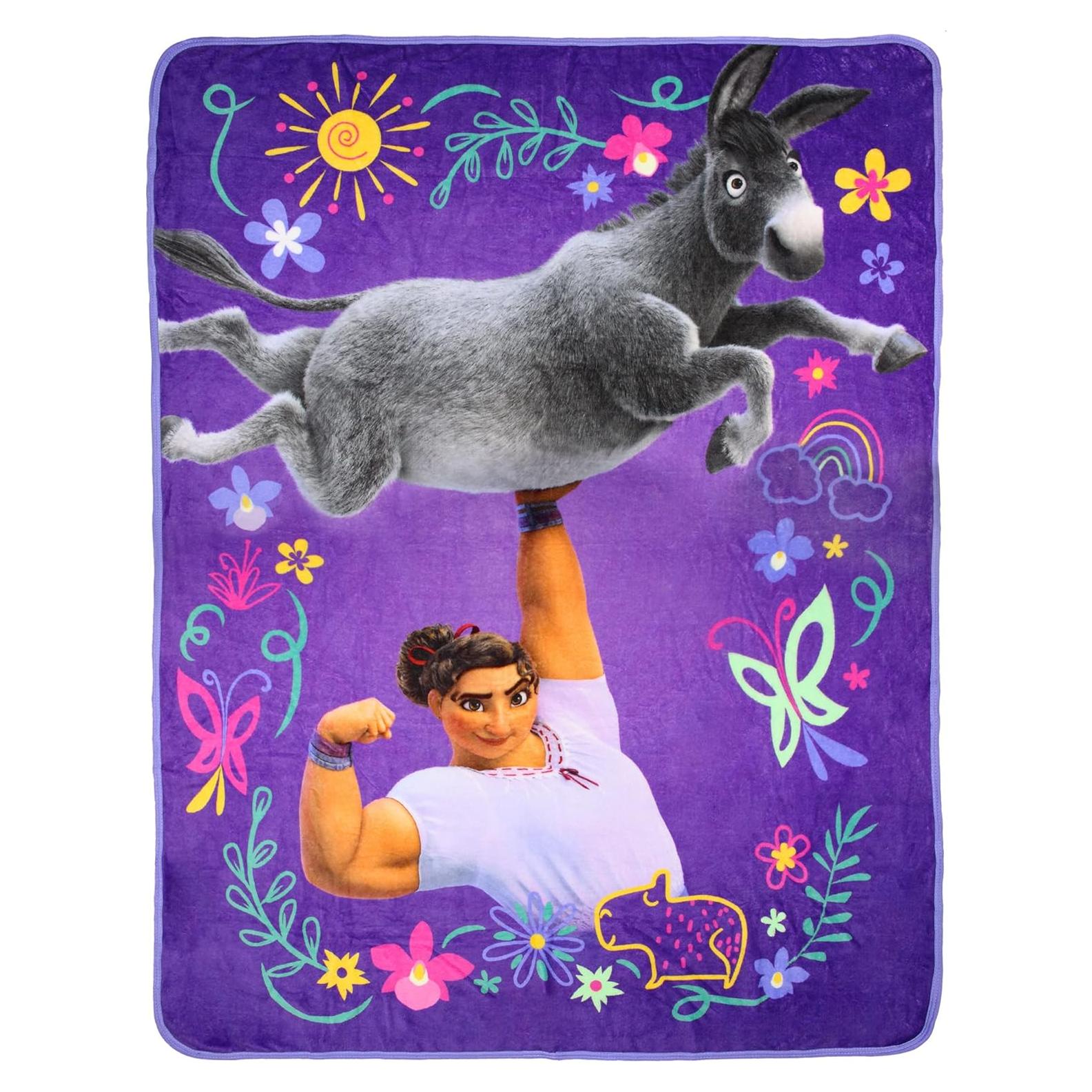 Manta de Lanzamiento Morada Luisa Disney Encanto 152x116 cm