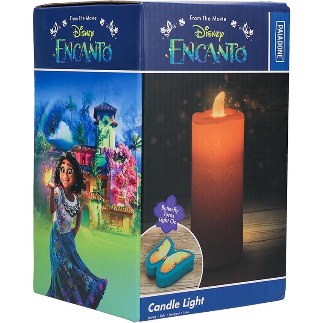 Paladone Disney Encanto Candle Light with Butterfly Remote Control, Magic Colour Changing Light Decoration, Powered by 5 x AAA Batteries, One Size