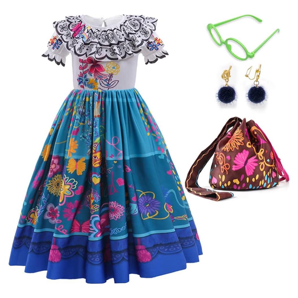 Disfraz de Mirabel Encanto CCJRLM para Niñas 7-8 Años