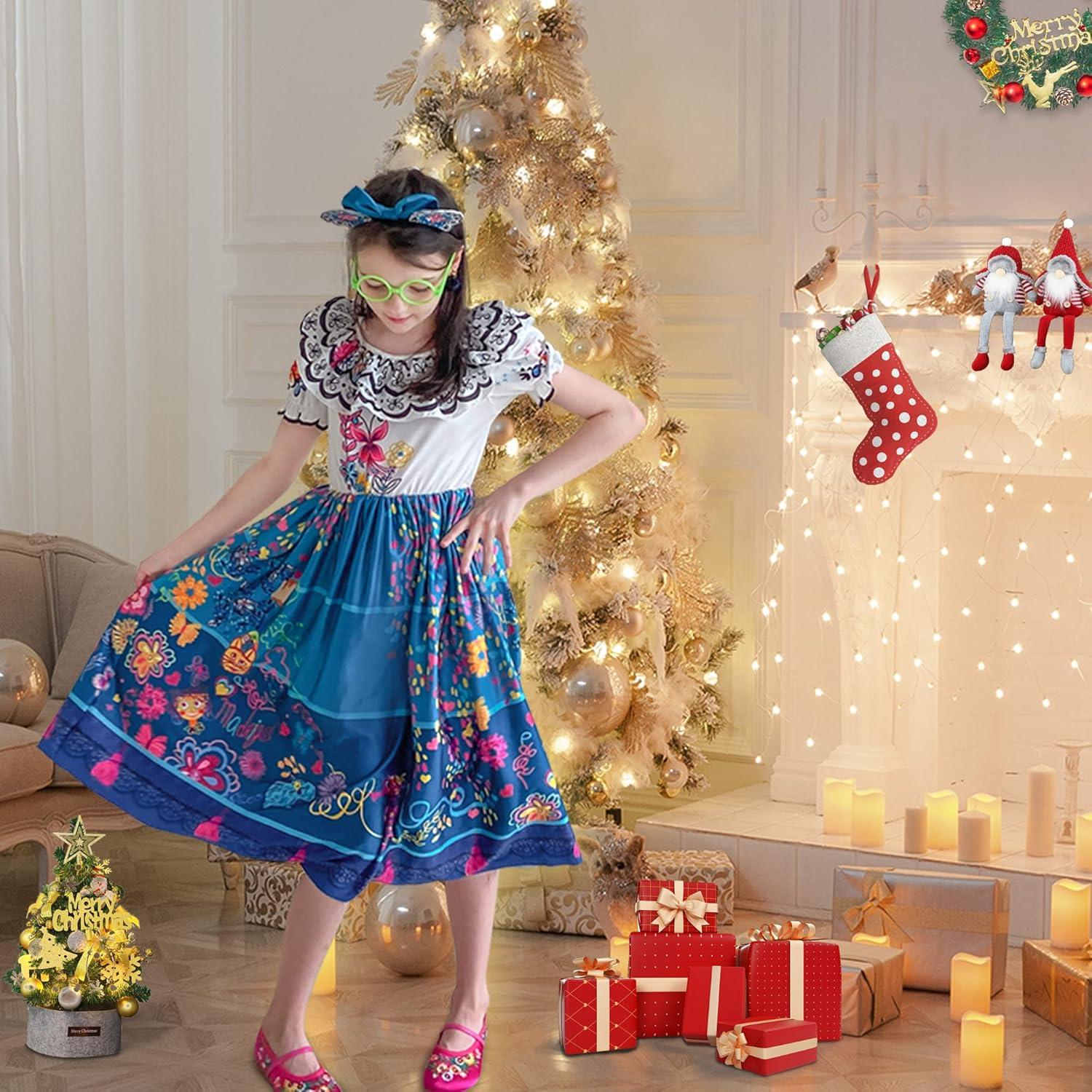 Disfraz de Mirabel Encanto CCJRLM para Niñas 7-8 Años