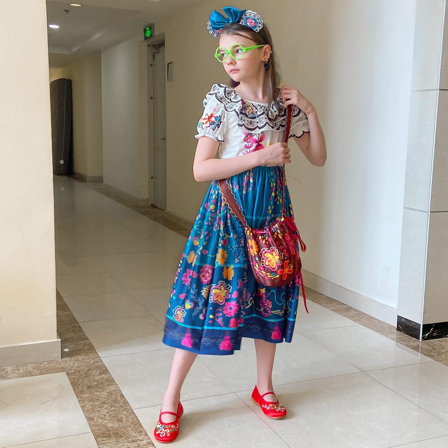 Disfraz de Mirabel Encanto CCJRLM para Niñas 7-8 Años