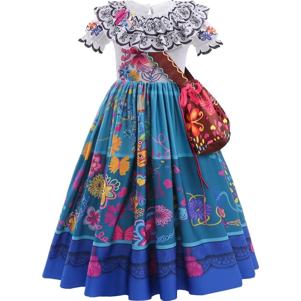 Disfraz de Mirabel Encanto CCJRLM para Niñas 7-8 Años