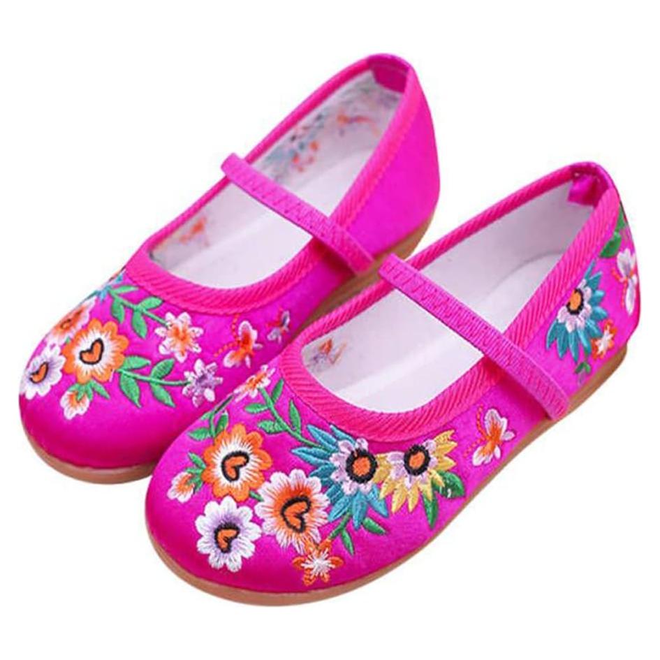 Zapatos de disfraz para niñas IDOTTA Mary-Jane bordados