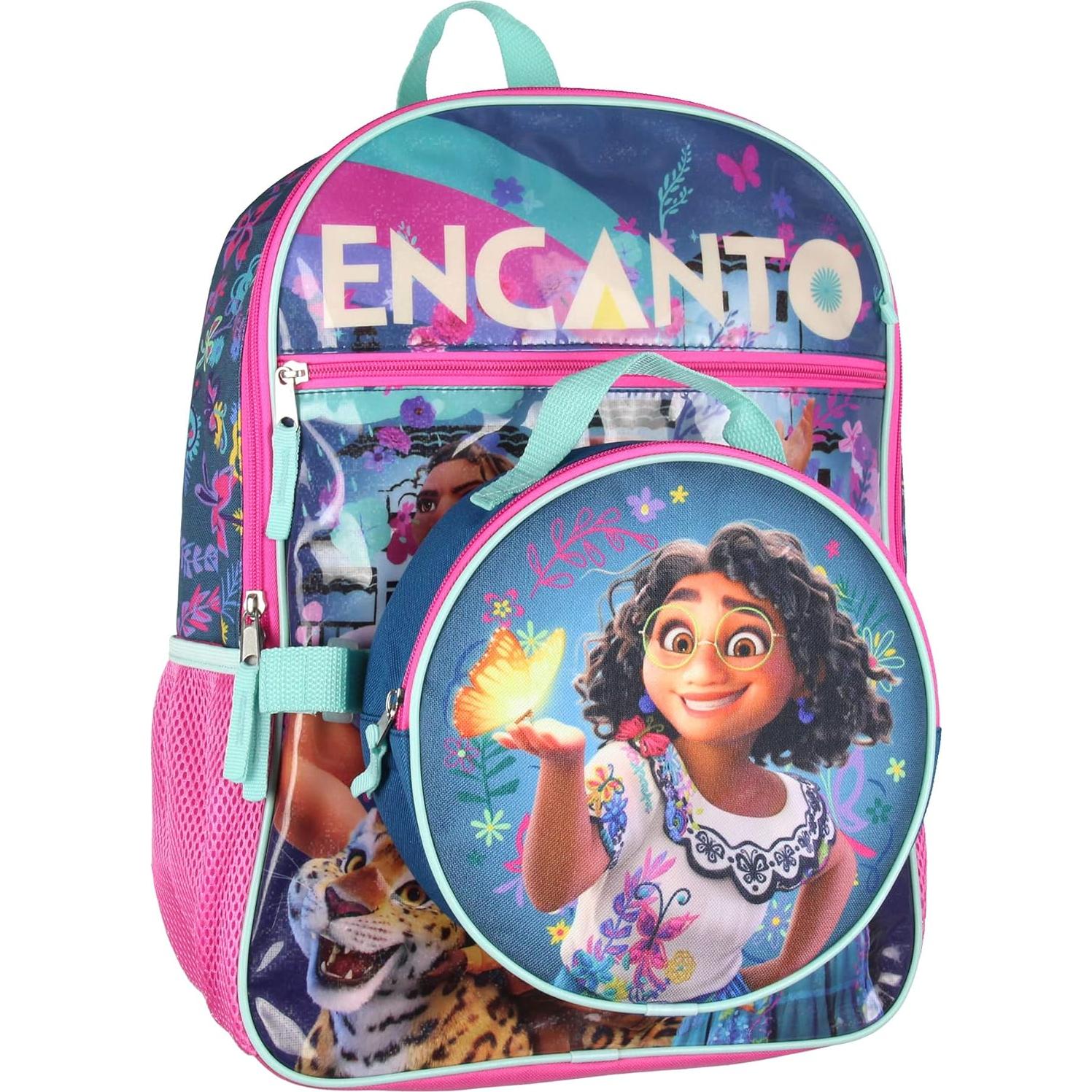 Mochila Disney Encanto Bioworld 5 Piezas con Almuerzo