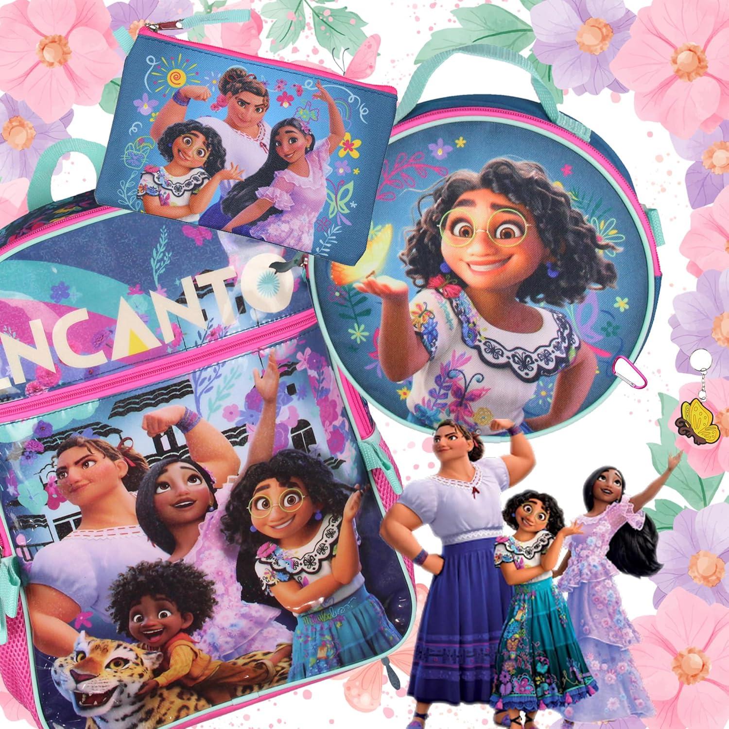 Mochila Disney Encanto Bioworld 5 Piezas con Almuerzo