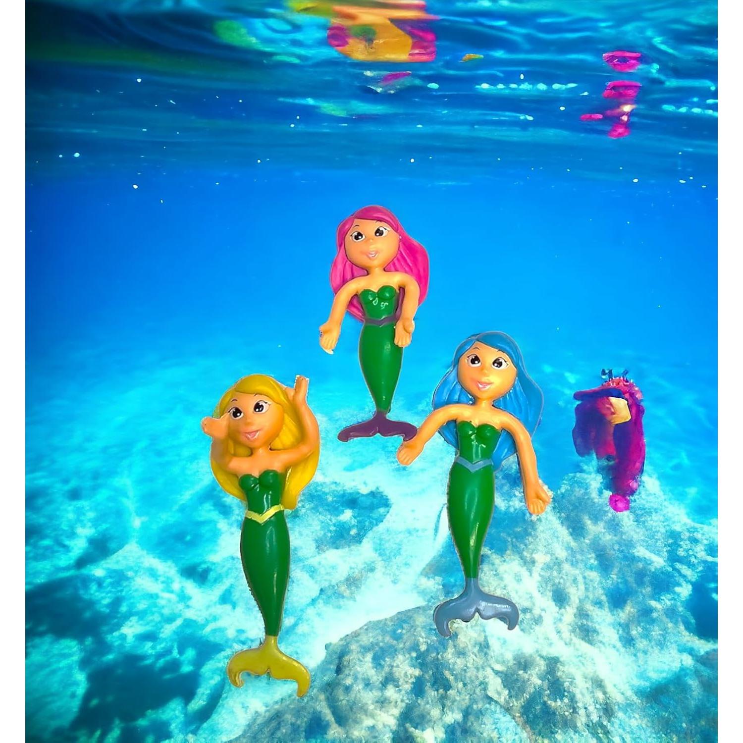 Sirenas Flexibles de Goma Zugar Land - Paquete de 6, 10 cm