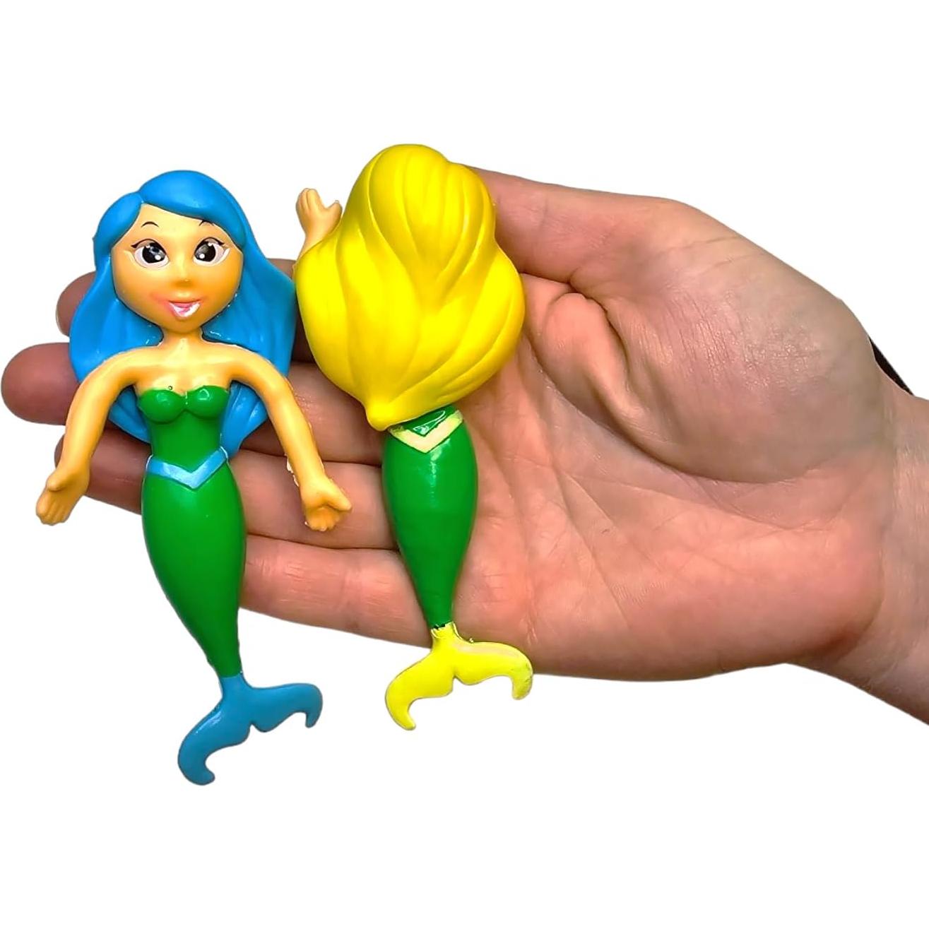 Sirenas Flexibles de Goma Zugar Land - Paquete de 6, 10 cm