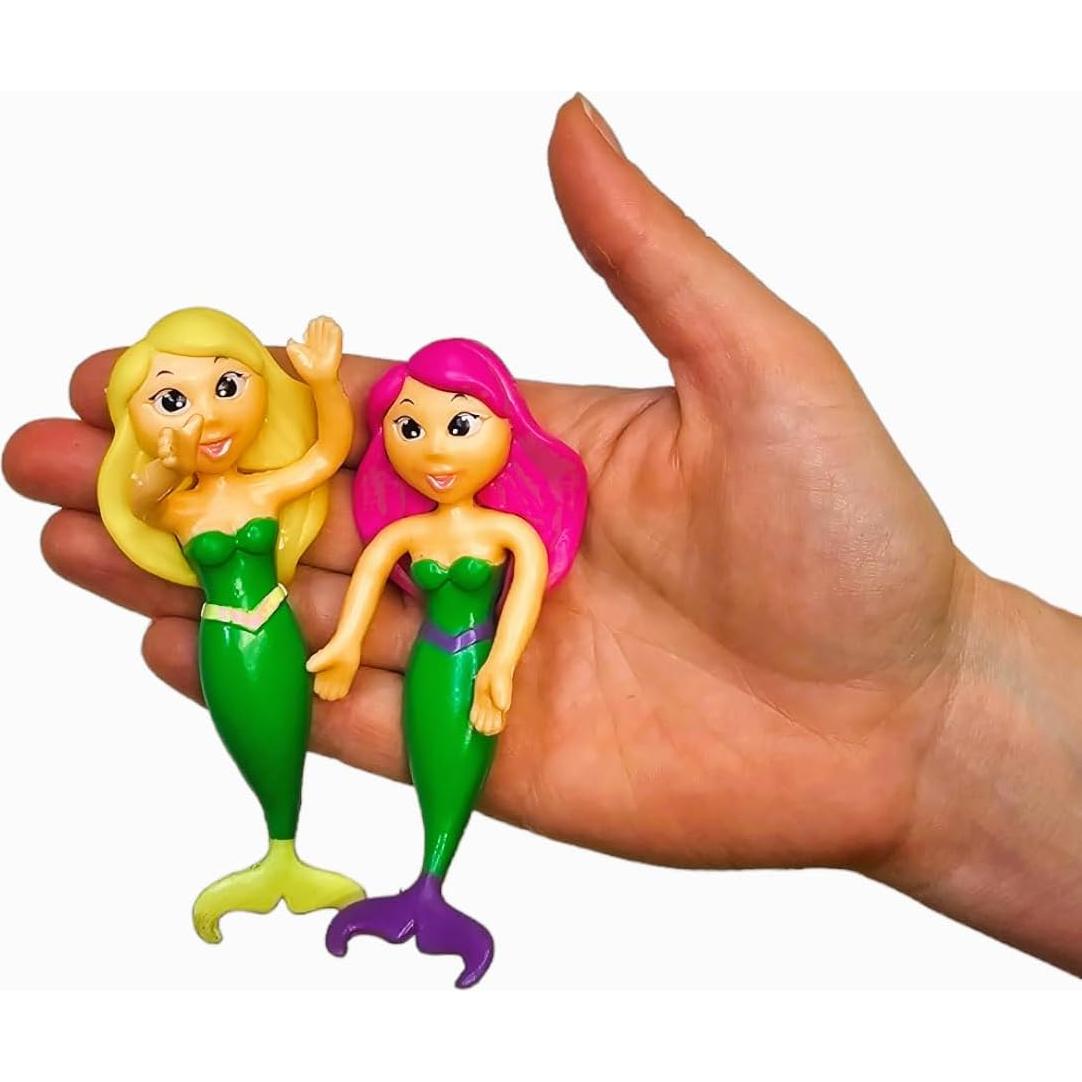 Sirenas Flexibles de Goma Zugar Land - Paquete de 6, 10 cm