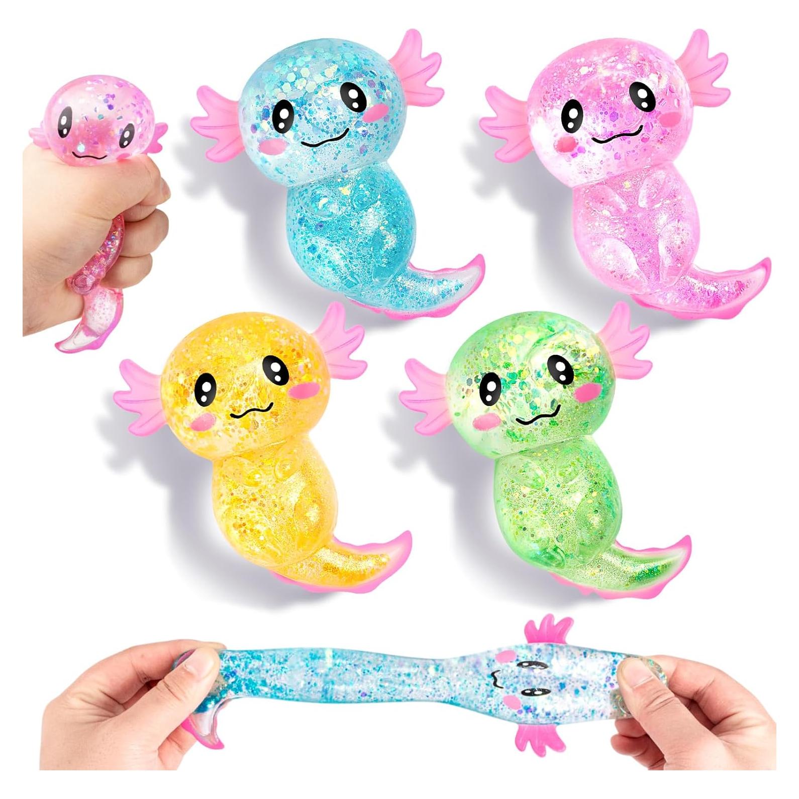 Set de 8 Juguetes Antiestrés Axolote LSGYPAQ - 4 Colores