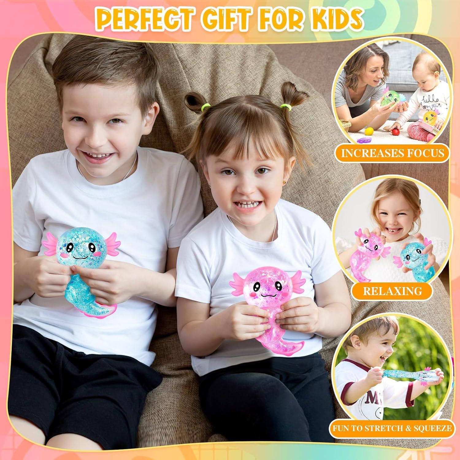 Set de 8 Juguetes Antiestrés Axolote LSGYPAQ - 4 Colores