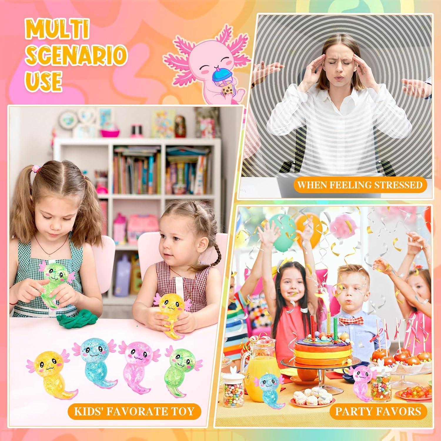 Set de 8 Juguetes Antiestrés Axolote LSGYPAQ - 4 Colores