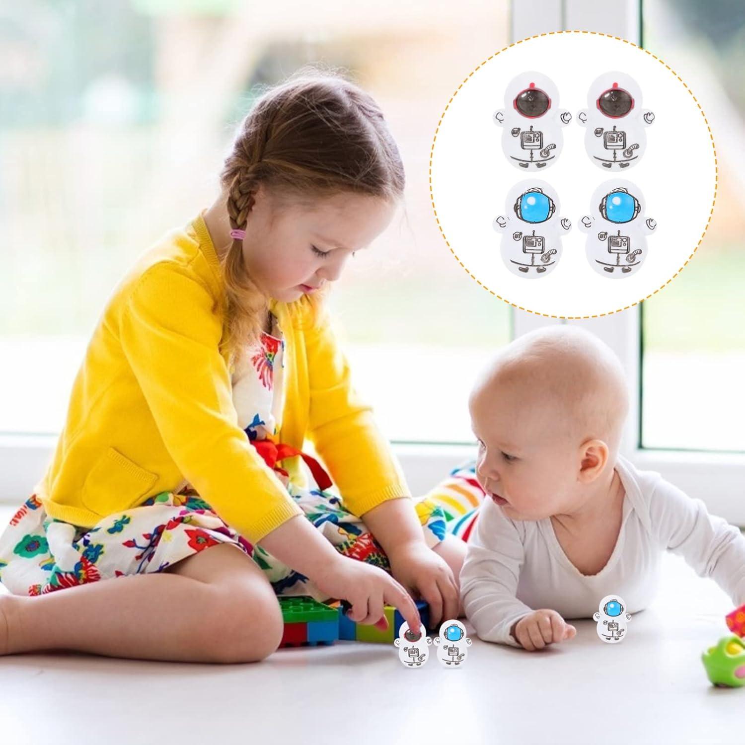 30 Juguetes Roly Poly Astronauta Decorativos 4cm Color Mezclado