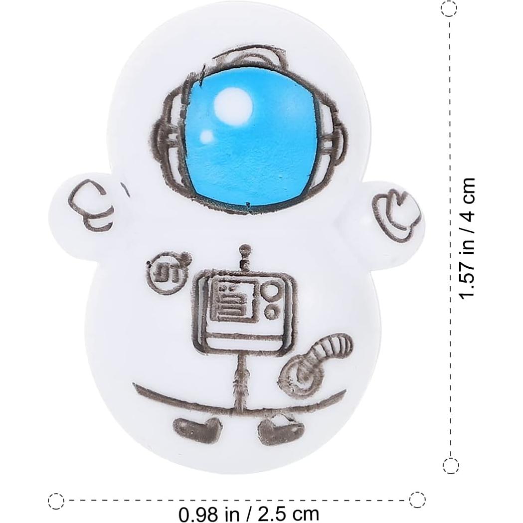 30 Juguetes Roly Poly Astronauta Decorativos 4cm Color Mezclado