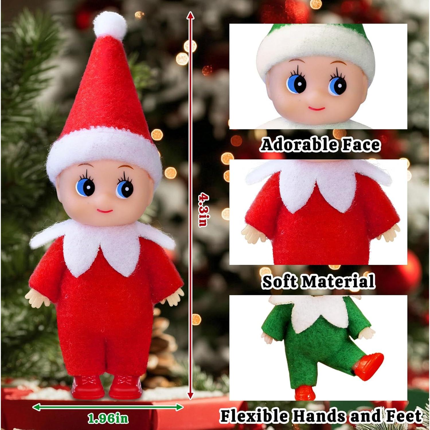 Muñecos de Elfo Navideño Dokeawo 10.9 cm Coloridos para Decoración