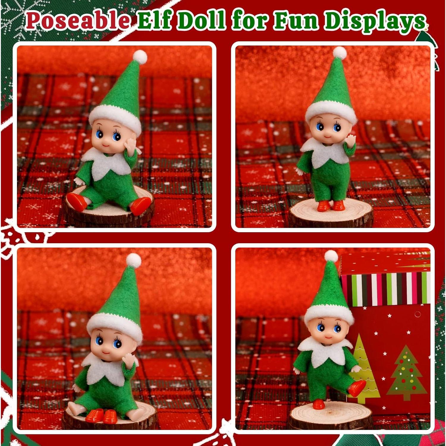 Muñecos de Elfo Navideño Dokeawo 10.9 cm Coloridos para Decoración