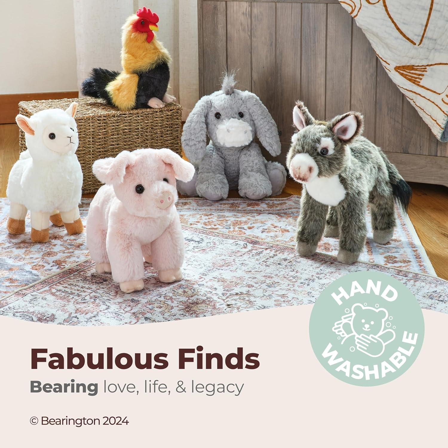 Burro de Peluche Bearington Pedro 30.48 cm Suave y Abrazable