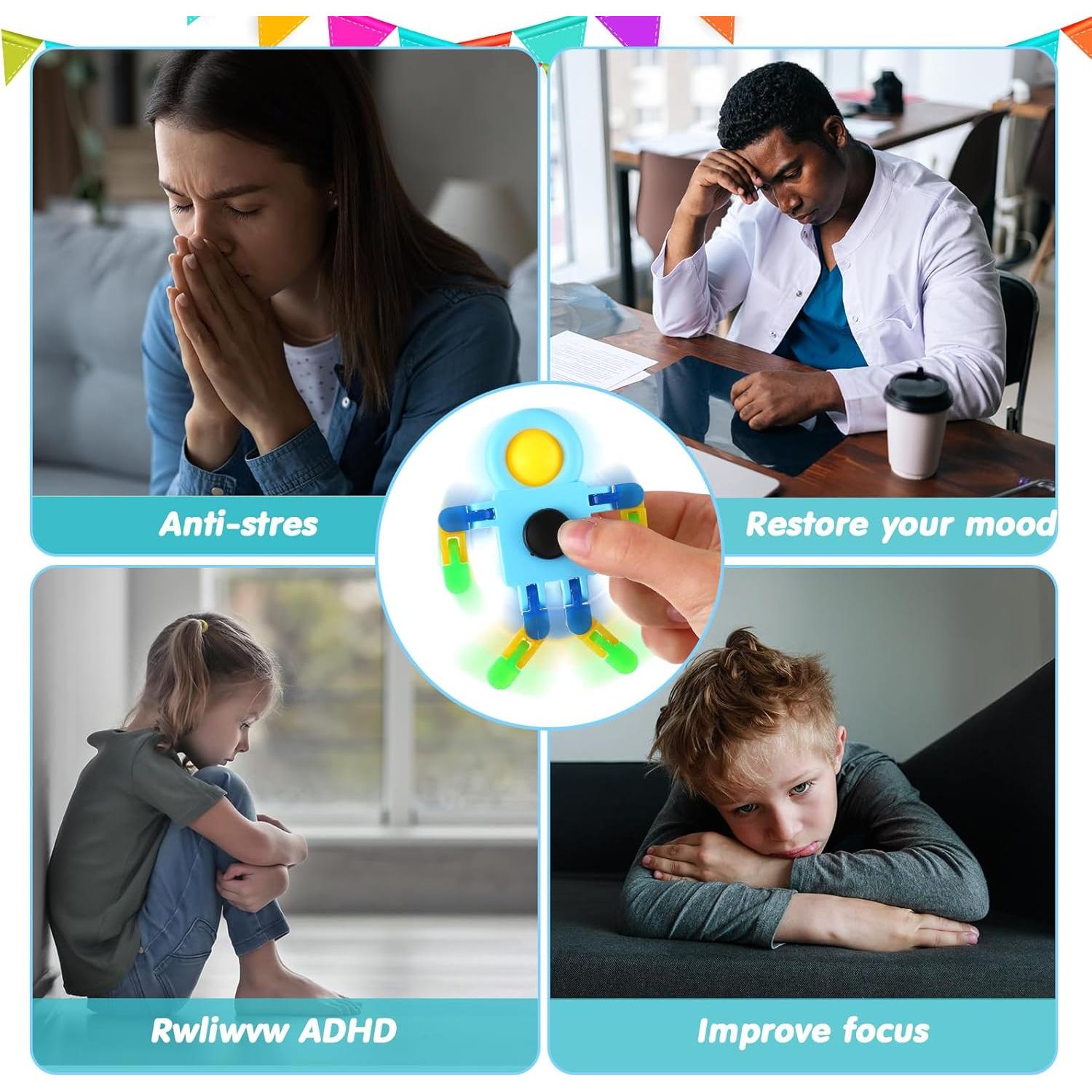 72 Juguetes Antiestrés Transformables Shappy para Alivio TDAH