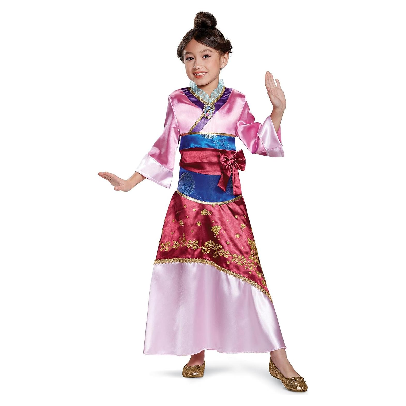 Disfraz Mulan Deluxe Rosa Niña 4-6 años - Disney