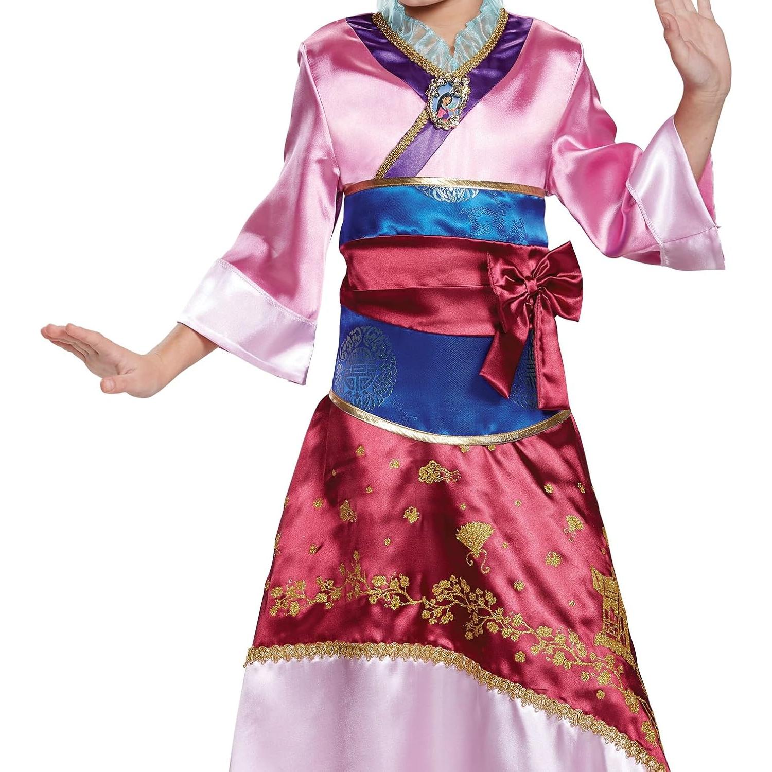 Disfraz Mulan Deluxe Rosa Niña 4-6 años - Disney