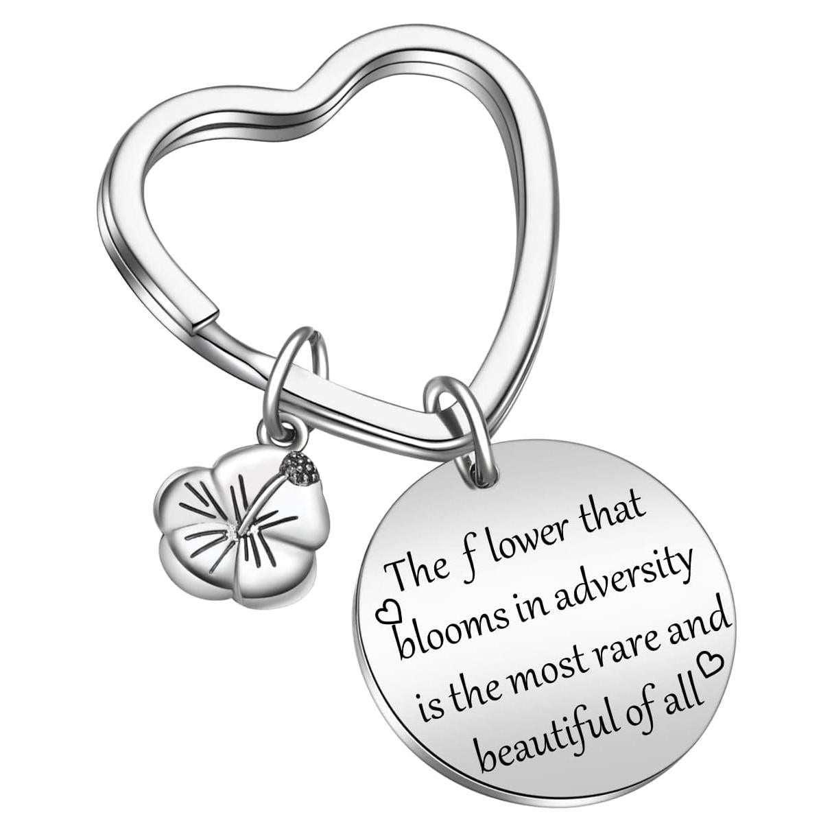 Llavero Motivacional JIUSHUN Acero Inoxidable 316L 9x5cm