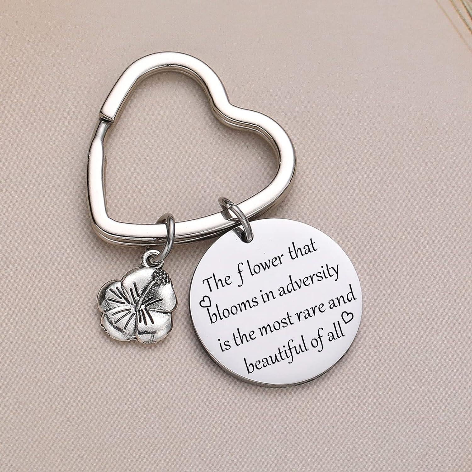 Llavero Motivacional JIUSHUN Acero Inoxidable 316L 9x5cm