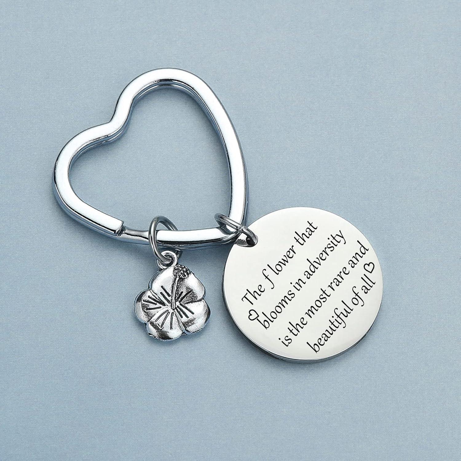 Llavero Motivacional JIUSHUN Acero Inoxidable 316L 9x5cm