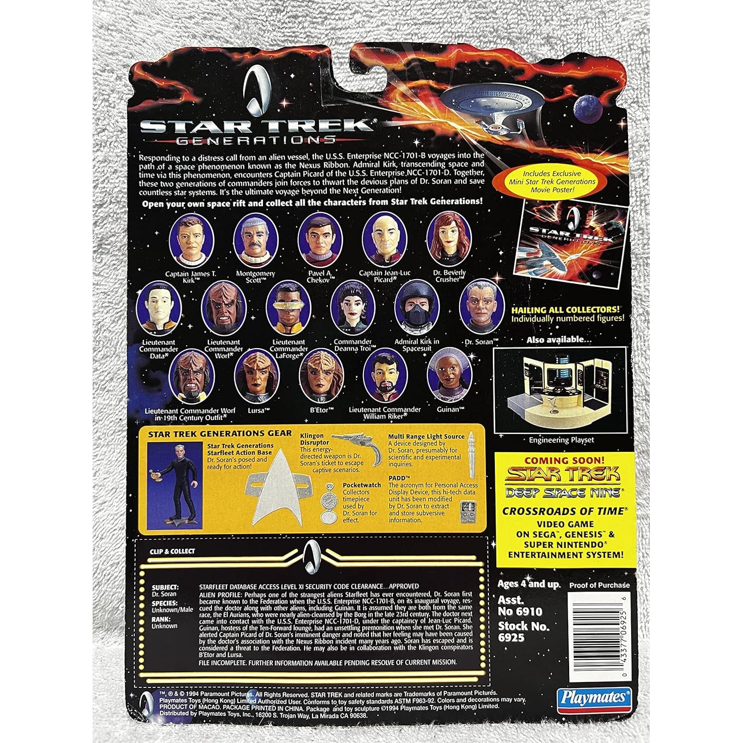 Figura de acción Dr. Soran Star Trek Generations 11.43 cm