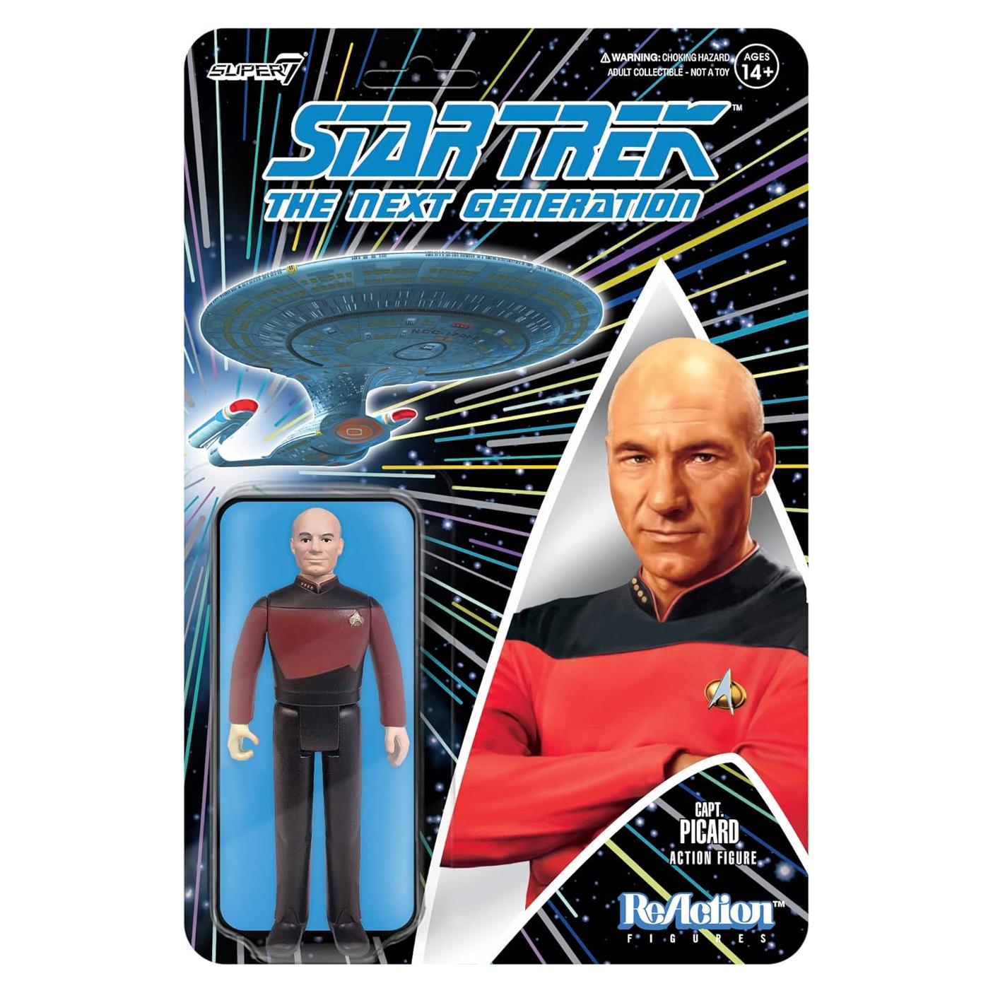 Figura de Acción Super7 Capitán Picard Star Trek 9.53 cm