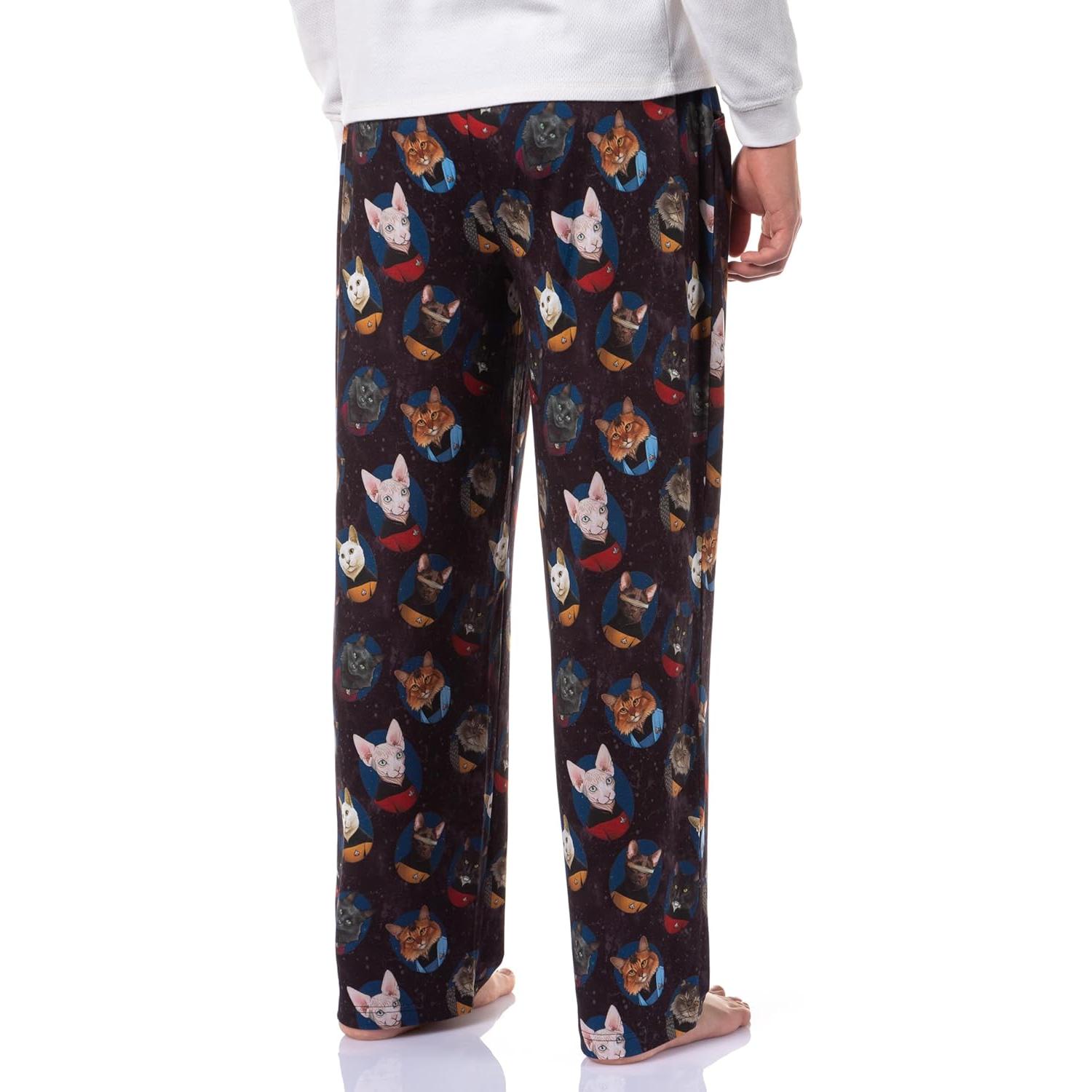 Pantalones de Pijama para Hombres Intimo Star Trek TNG Gatos